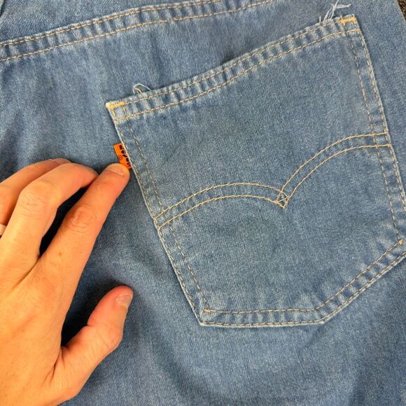 Vtg 80's Levi's Bootcut Orange Tab Denim Jeans Men's 36X36(34X29) Made In USA - Picture 14 of 15